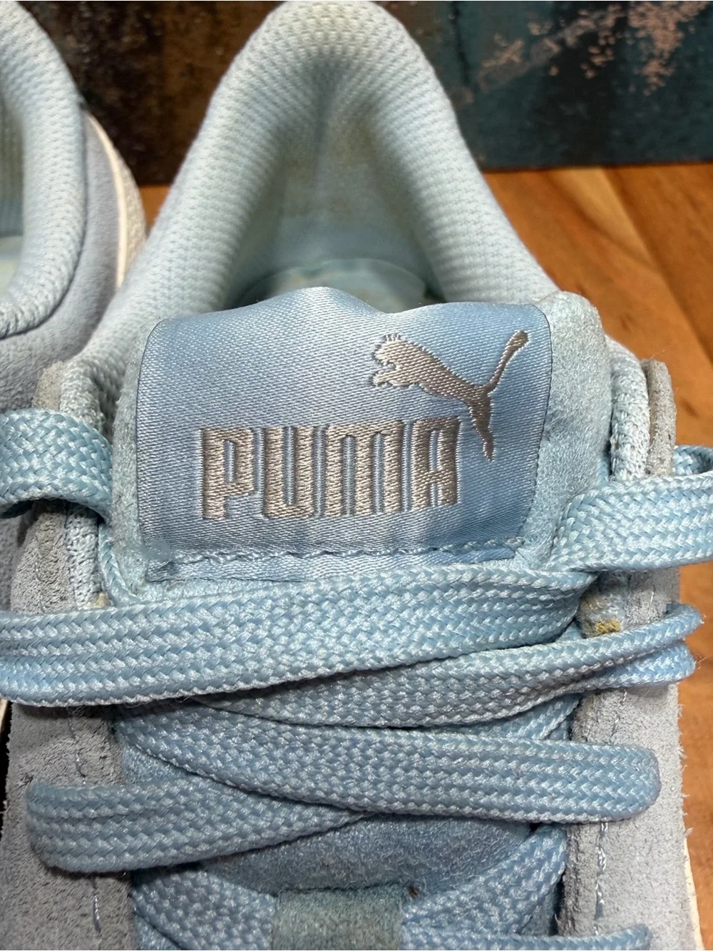 PUMA Minimalist Vikky V3 Suede Sneakers Nitro Blue Women’s Size 6.5